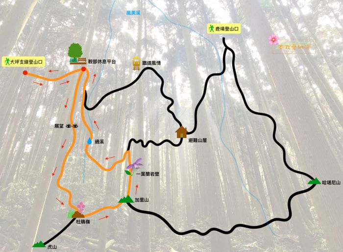 加里山地圖