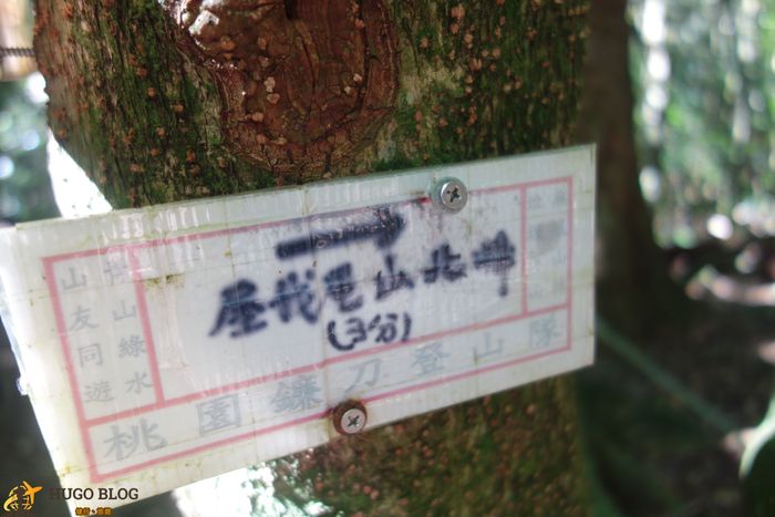 屋我尾山北峰